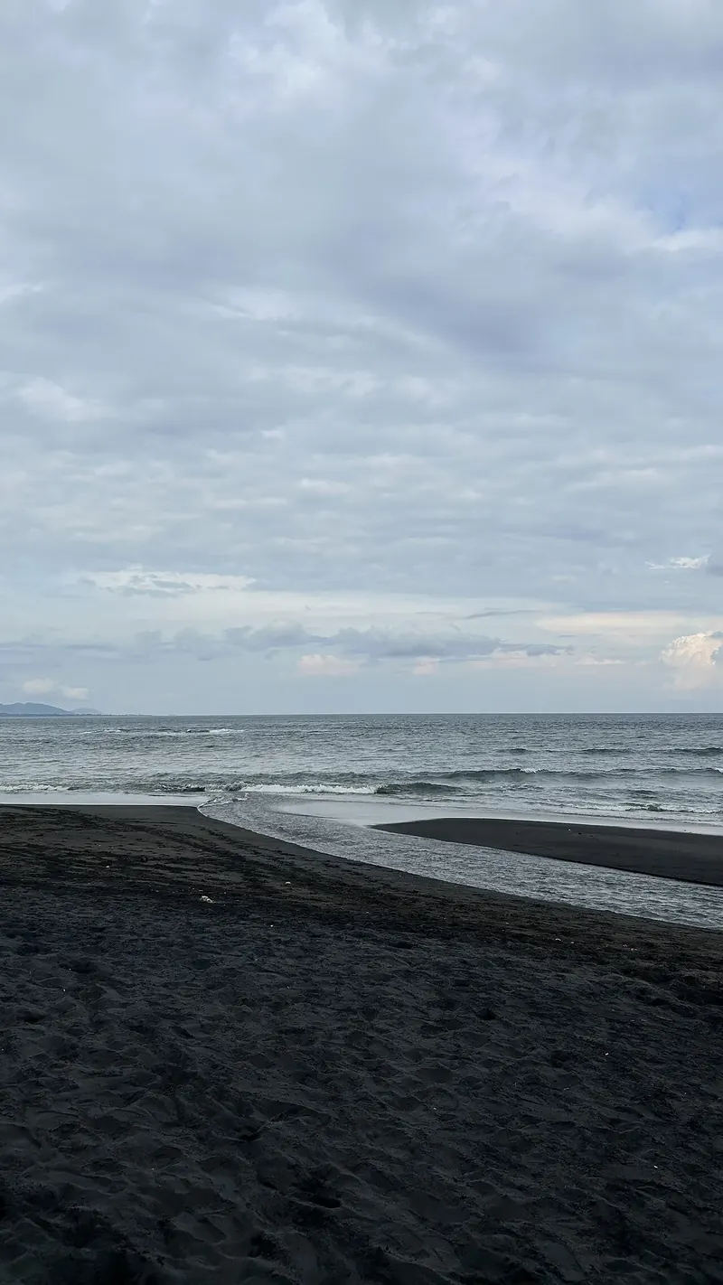 Saba Beach, the black-sand horse-riding beach of east Bali